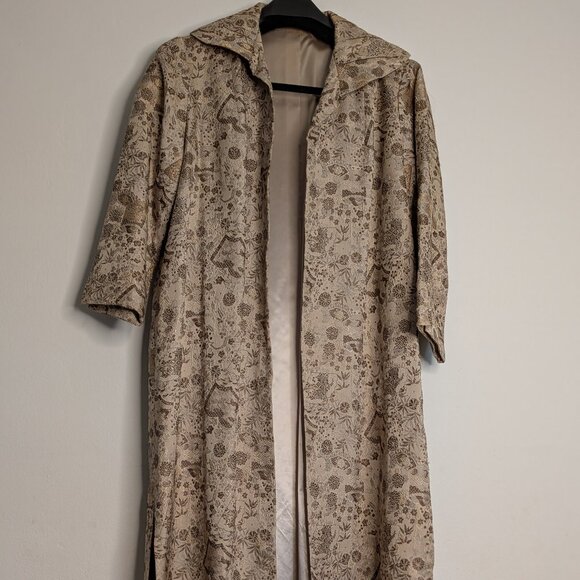 Vintage Gold Silk Duster - Picture 1 of 5
